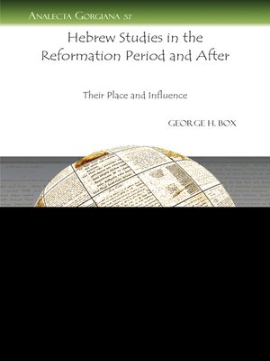 cover image of Hebrew Studies in the Reformation Period and After